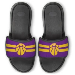 Basketball Repwell® Slide Sandals - Team Color Stripes