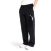 Basketball Fleece Sweatpants - Basketball Silhouette Girl -Sport Gift Store bk 02528 BLACK MODEL