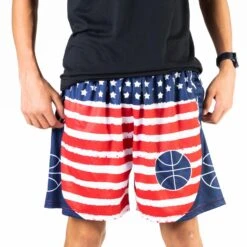 Basketball Shorts - Patriotic -Sport Gift Store bk 02567 1