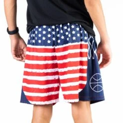 Basketball Shorts - Patriotic -Sport Gift Store bk 02567 3