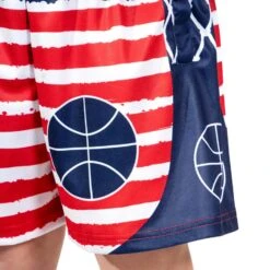 Basketball Shorts - Patriotic -Sport Gift Store bk 02567 LIFESTYLE