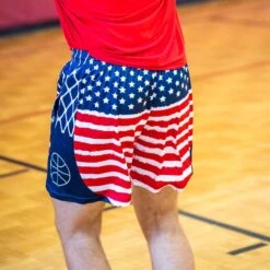 Basketball Shorts - Patriotic -Sport Gift Store bk 02567 LIFESTYLE 3