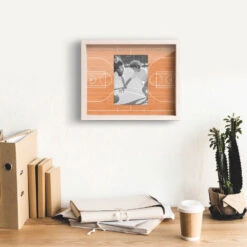 Basketball Premier Frame - Court -Sport Gift Store bk 02594 SMALL LIFESTYLE HANGING