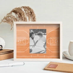 Basketball Premier Frame - Court -Sport Gift Store bk 02594 SMALL LIFESTYLE STANDING