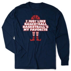 Basketball Tshirt Long Sleeve - Basketball's My Favorite
