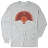Basketball Tshirt Long Sleeve - Turkey Player -Sport Gift Store bk 02605 GRAY FLAT