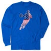 Basketball Tshirt Long Sleeve - Basketball Stars And Stripes Player