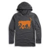 Men's Basketball Lightweight Hoodie - Basketball Dog -Sport Gift Store bk 02638 GRAY MAIN
