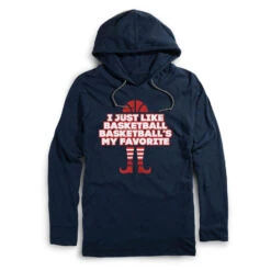 Men's Basketball Lightweight Hoodie - I Just Like Basketball