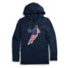 Men's Basketball Lightweight Hoodie - Basketball Stars And Stripes Player -Sport Gift Store bk 02646 NAVY MAIN