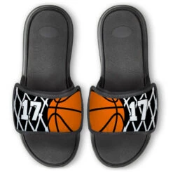 Basketball Repwell® Slide Sandals - Hoop And Ball