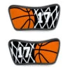 Basketball Repwell® Sandal Straps - Hoop And Ball -Sport Gift Store bk 02674 STRAPS FLAT