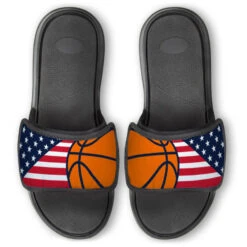 Basketball Repwell® Slide Sandals - USA Flag
