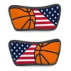 Basketball Repwell® Sandal Straps - USA Flag 2 Basketball Repwell® Sandal Straps - USA Flag -Sport Gift Store bk 02676 STRAPS FLAT