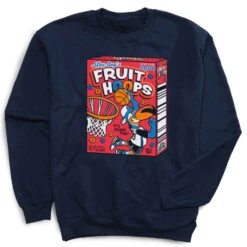 Basketball Crewneck Sweatshirt - Fruit Hoops