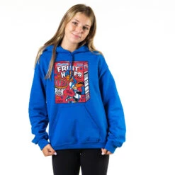 Basketball Hooded Sweatshirt - Fruit Hoops -Sport Gift Store bk 02695 ROYAL GIRLS