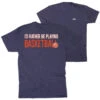 Basketball Short Sleeve T-Shirt - I'd Rather Be Playing Basketball (Back Design) 1 Basketball Short Sleeve T-Shirt - I'd Rather Be Playing Basketball (Back Design) -Sport Gift Store bk 02761 NAVY MAIN