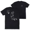 Basketball Short Sleeve T-Shirt - Basketball Player Sketch (Back Design) -Sport Gift Store bk 02765 BLACK MAIN