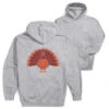 Basketball Hooded Sweatshirt - Turkey Player (Back Design) -Sport Gift Store bk 02767 GRAY MAIN