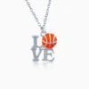 Love Basketball Necklace -Sport Gift Store bk c1315n 2