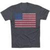 Softball/Baseball T-shirt Short Sleeve Patriotic Baseball -Sport Gift Store bs 00592 CHARCOAL FLAT