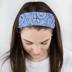 Multifunctional Headwear - Floral Blue RokBAND 10 Multifunctional Headwear - Floral Blue RokBAND -Sport Gift Store gs 00519 FEMALE1