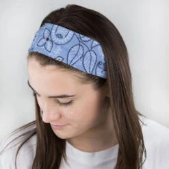 Multifunctional Headwear - Floral Blue RokBAND 11 Multifunctional Headwear - Floral Blue RokBAND -Sport Gift Store gs 00519 FEMALE2
