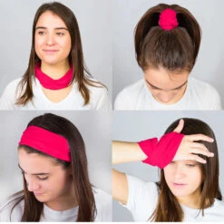 Multifunctional Headwear - Solid Fuchsia RokBAND -Sport Gift Store gs 00732 FEMALECOMP
