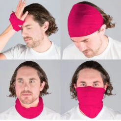 Multifunctional Headwear - Solid Fuchsia RokBAND -Sport Gift Store gs 00732 MALECOMP