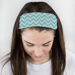Multifunctional Headwear - Chevron Teal RokBAND -Sport Gift Store gs 00945 FEMALE1