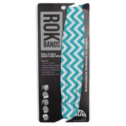 Multifunctional Headwear - Chevron Teal RokBAND -Sport Gift Store gs 00945 PACKAGING