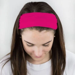 Multifunctional Headwear - Solid Dark Pink RokBAND -Sport Gift Store gs 00946 FEMALE1