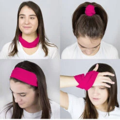 Multifunctional Headwear - Solid Dark Pink RokBAND -Sport Gift Store gs 00946 FEMALECOMP