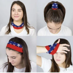 Long Multifunctional Headwear - Patriotic RokBAND -Sport Gift Store gs 09954 FEMALECOMP