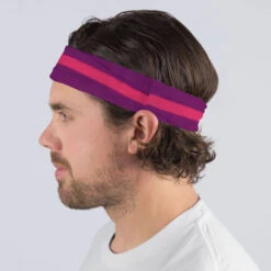 Multifunctional Headwear - Purple Stripe RokBAND -Sport Gift Store gs 10059 MALE2