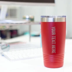 Personalized 20 Oz. Double Insulated Tumbler - Your Text -Sport Gift Store gs 11361 RED DESK