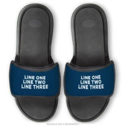 Personalized Repwell® Sandal Straps - Your Text -Sport Gift Store gs 11767 STRAPS NAVY EXAMPLE