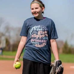 Short Sleeve T-Shirt - Forget The Glass Slippers -Sport Gift Store gs 12324 LIFESTYLE 1 NAVY