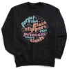 Crewneck Sweatshirt - Forget The Glass Slippers -Sport Gift Store gs 12325 BLACK FLAT