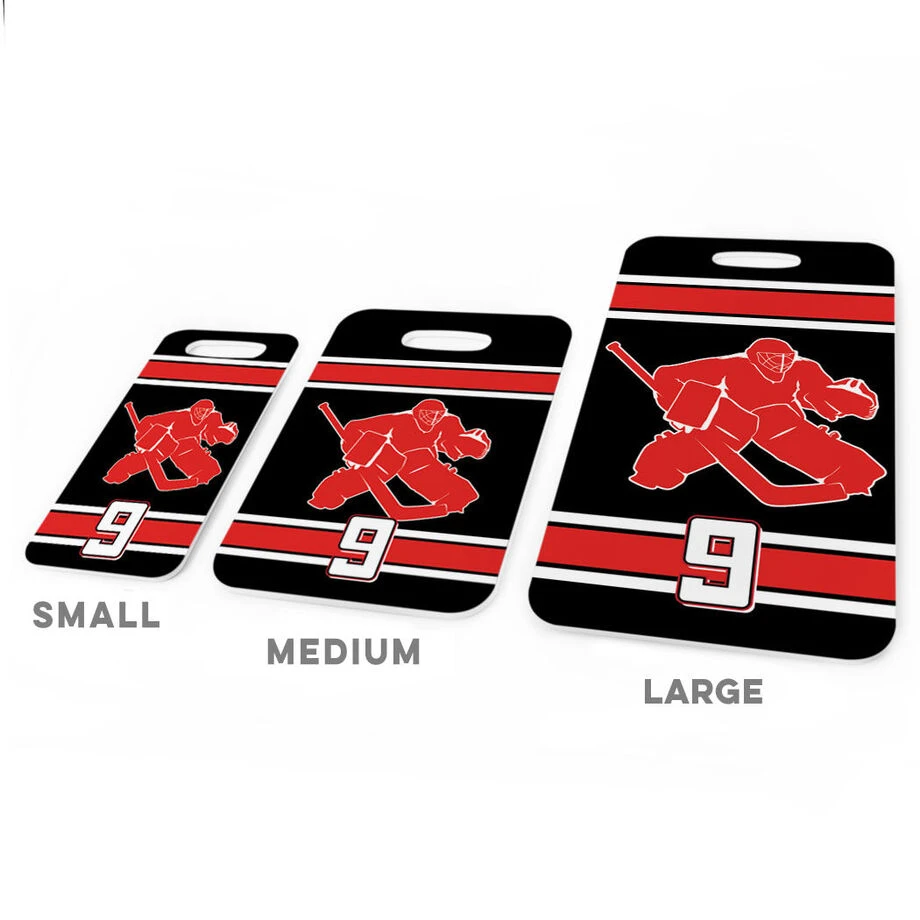 Hockey Bag/Luggage Tag - Personalized Hockey Goalie 5 Hockey Bag/Luggage Tag - Personalized Hockey Goalie - Image 3