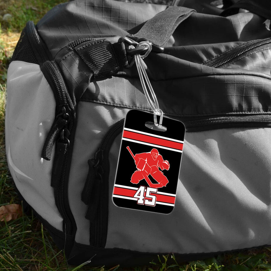 Hockey Bag/Luggage Tag - Personalized Hockey Goalie 4 Hockey Bag/Luggage Tag - Personalized Hockey Goalie - Image 2