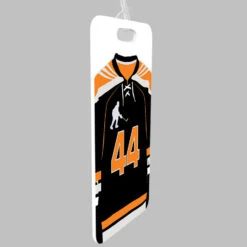 Hockey Bag/Luggage Tag - Personalized Hockey Jersey -Sport Gift Store hk 03363 ORANGE ALLPROFILE