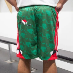 Hockey Shorts - Slap Shot Santa Christmas -Sport Gift Store hk 04190 BACK