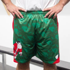 Hockey Shorts - Slap Shot Santa Christmas -Sport Gift Store hk 04190 FRONT