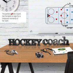 Hockey Coach Wood Words -Sport Gift Store hk 04580 4