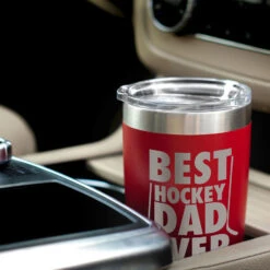 Hockey 20 Oz. Double Insulated Tumbler - Best Dad Ever -Sport Gift Store hk 04703 RED CAR