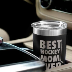 Hockey 20 Oz. Double Insulated Tumbler - Best Mom Ever -Sport Gift Store hk 04704 BLACK CAR