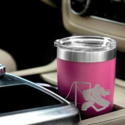 Hockey 20 Oz. Double Insulated Tumbler - Goalie -Sport Gift Store hk 04707 PINK CAR
