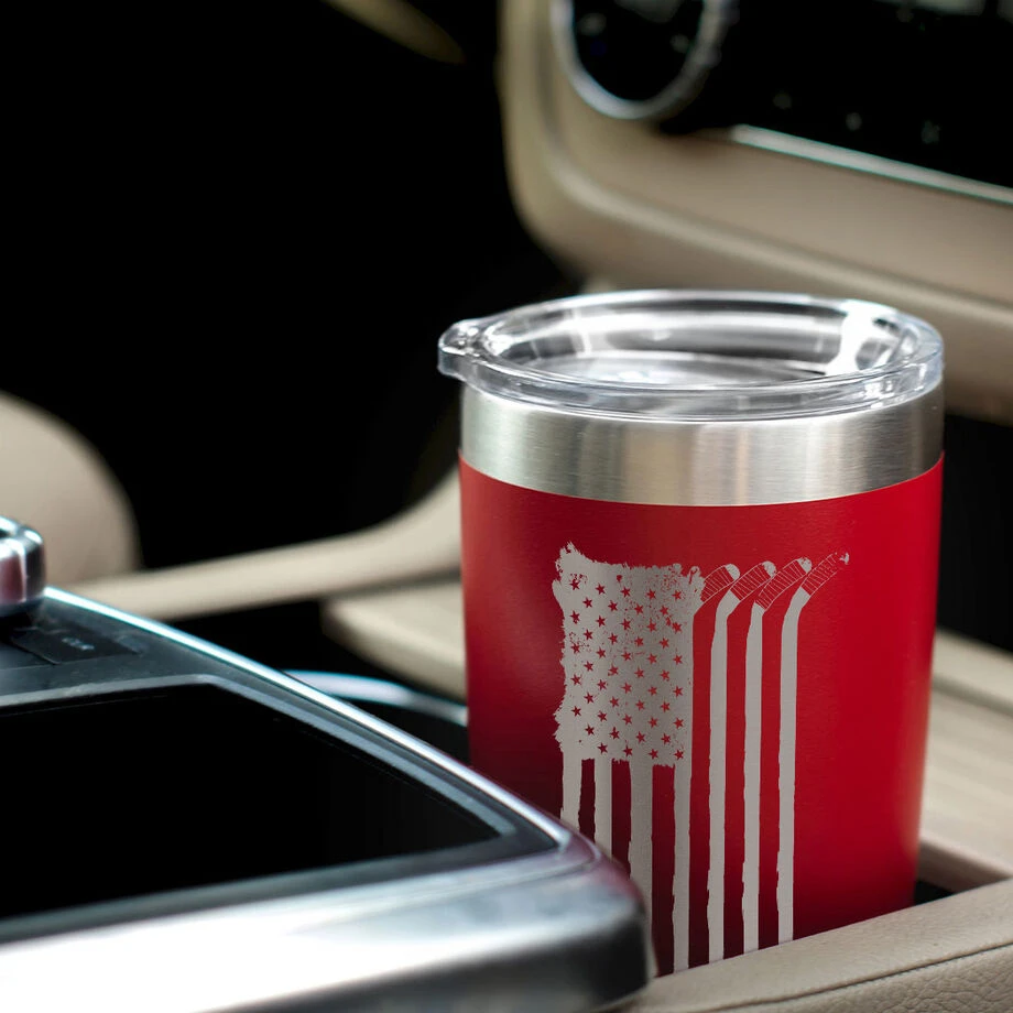 Hockey 20 Oz. Double Insulated Tumbler - Flag 7 Hockey 20 Oz. Double Insulated Tumbler - Flag - Image 5