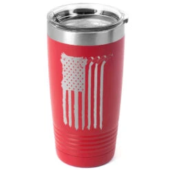 Hockey 20 Oz. Double Insulated Tumbler - Flag